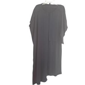 COS Black Lagenlook Layered Asymmetric Kaftan Midi Dress Women’s Size Small NWT
